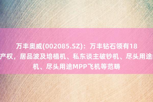 万丰奥威(002085.SZ)：万丰钻石领有18款通航飞机扫数产权，居品波及培植机、私东谈主破钞机、尽头用途MPP飞机等范畴